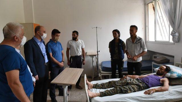 Vali Erin’den Resulayn’daki patlamada yaralılara ziyaret