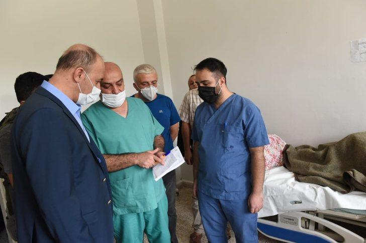 Vali Erin’den Resulayn’daki patlamada yaralılara ziyaret G4