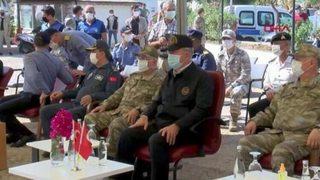 Bakan Akar ve komutanlar Kaş'ta: Biz her zaman çözümden yanayız