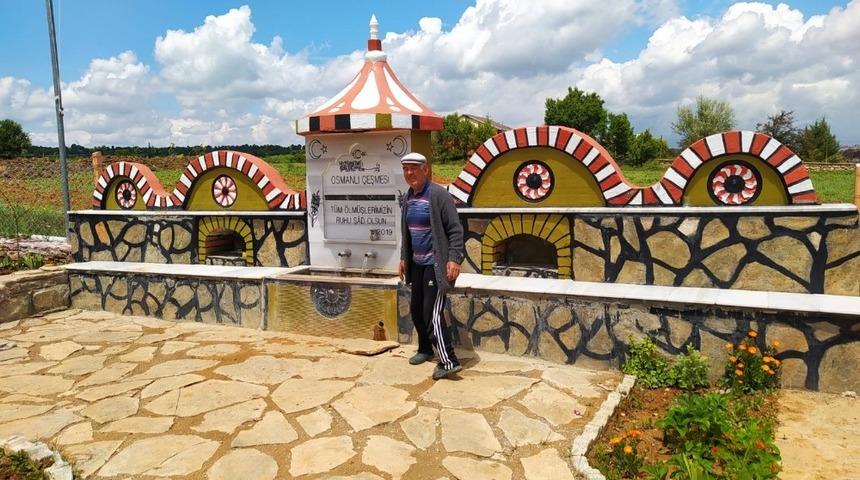 Sel&ccedil;uklu ve Osmanlı mimarisine uygun &ccedil;eşme g&ouml;z kamaştırıyor