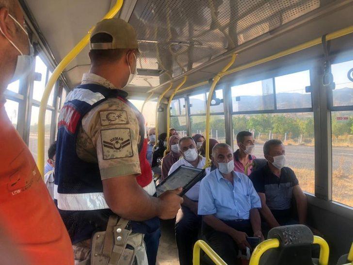 Elazığ’da jandarmadan  Covid-19 denetimi G4