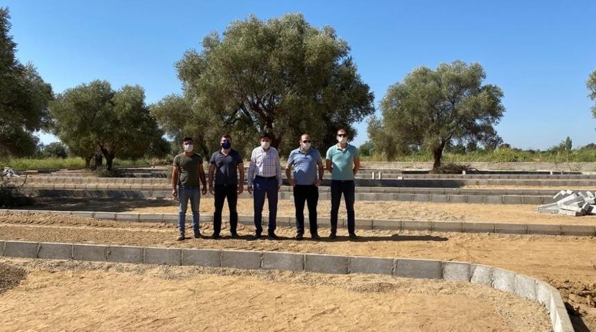 G&uuml;zelk&ouml;y Mahallesi&rsquo;nde mezarlık yapım &ccedil;alışmaları s&uuml;r&uuml;yor