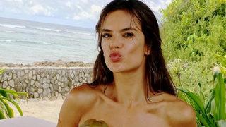 Alessandra Ambrosio, üstsüz fotoğraf paylaştı