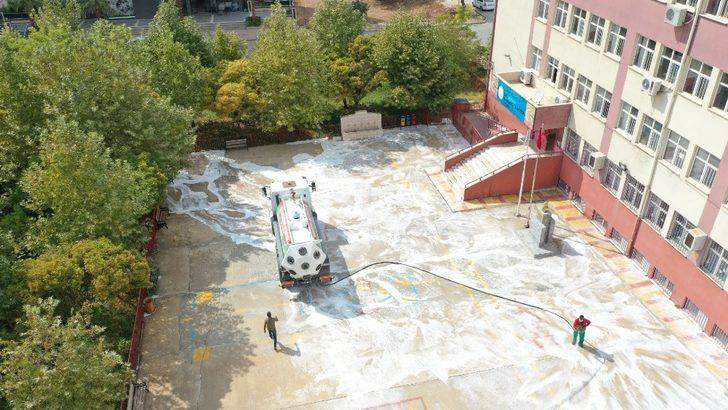 Şanlıurfa’da okullar dezenfekte ediliyor G1