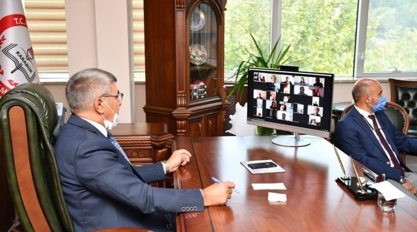 Vali G&uuml;rel, VKS &uuml;zerinden Z&uuml;mre Kurul Toplantısı&rsquo;na katıldı