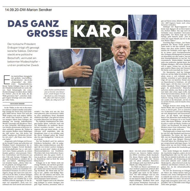 Cumhurbaşkanı Erdoğan’ın “ceketi” Alman Welt gazetesine haber oldu