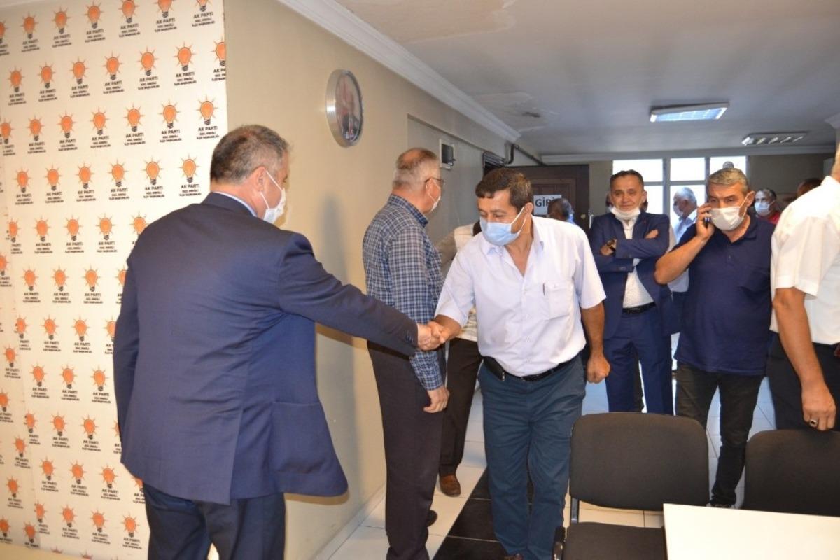 &Ccedil;ayırlı ve Kaptaş b&ouml;lgesinden 20 muhtar Bozkurt&rsquo;u tebrik etti