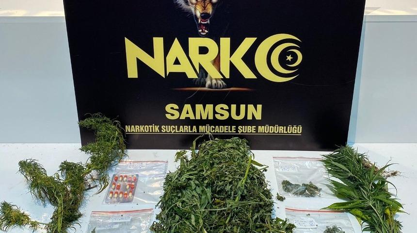 Samsun&rsquo;da narkotik polisinden şok uygulama