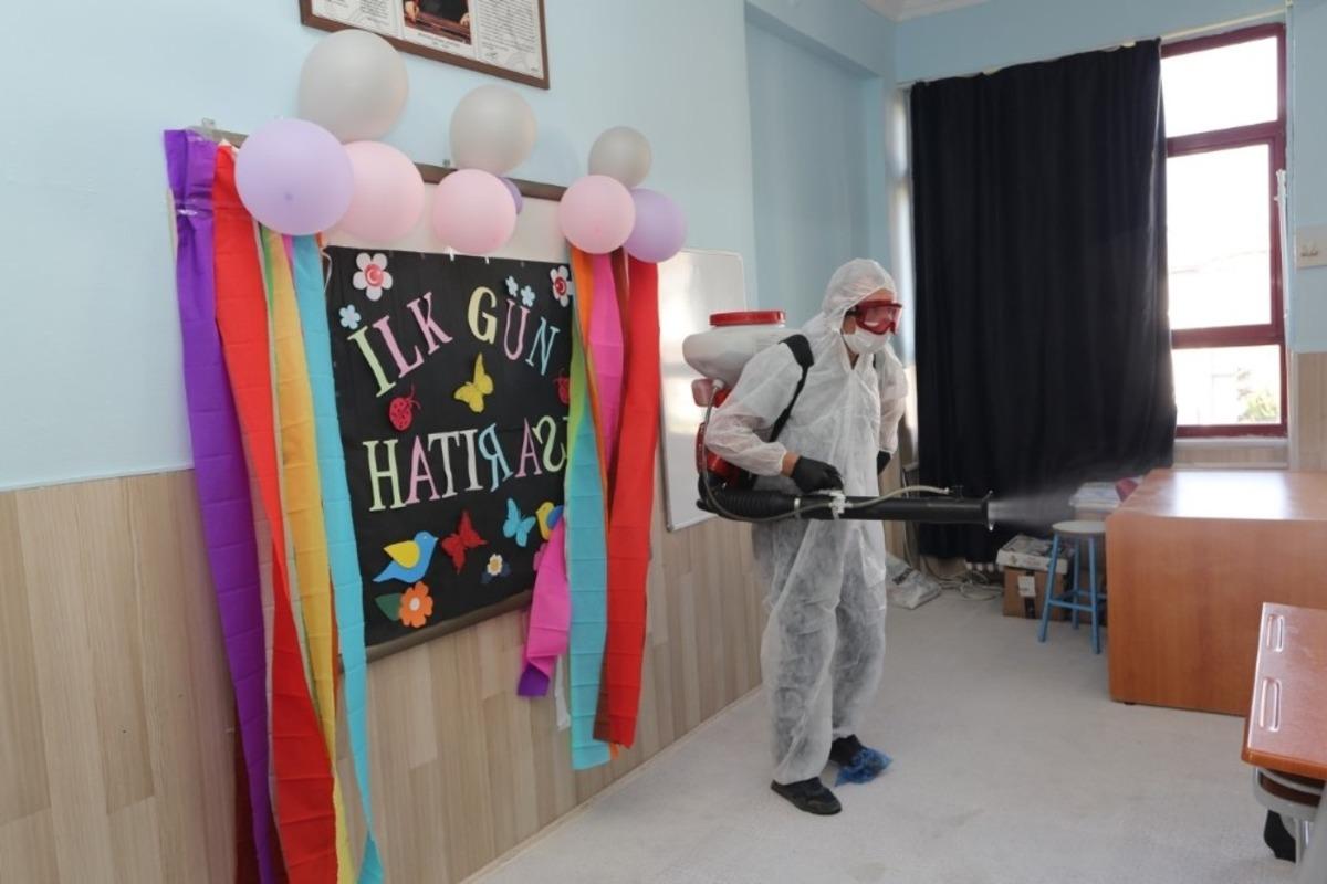 Nevşehir&rsquo;de okullar dezenfekte edildi