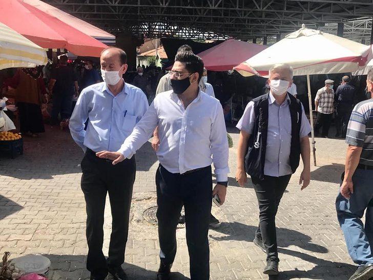 Şaphane pazarında Korona virüs denetimi G2