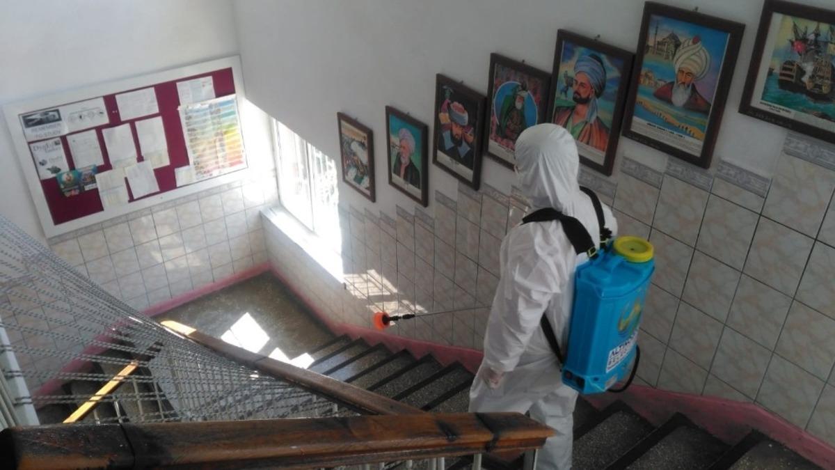 Ordu&rsquo;da okulların 403 bin metrekare alanı dezenfekte edildi