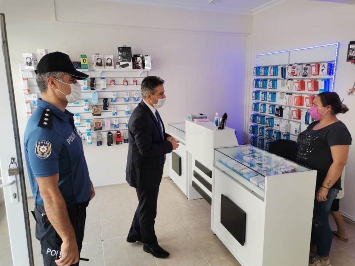 Kaymakam Taş&ccedil;ı&rsquo;dan koronavir&uuml;s denetimi