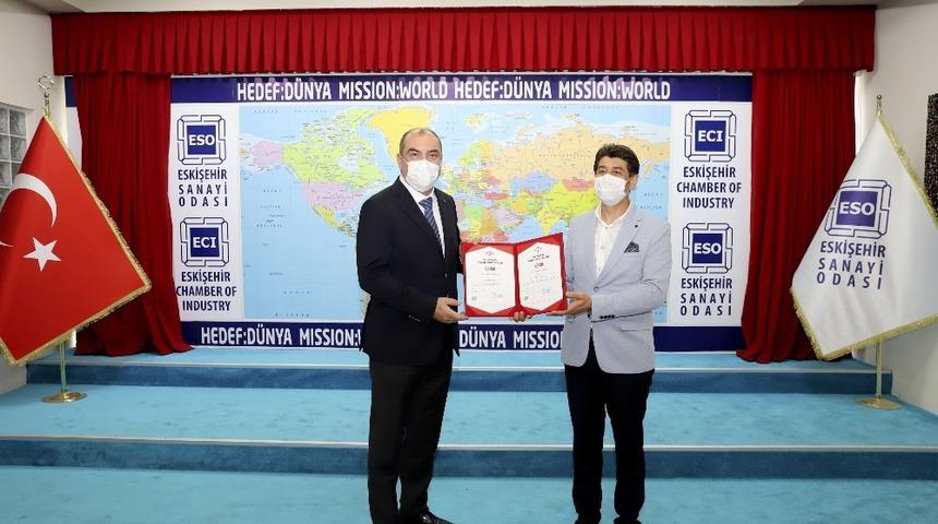 ESO &lsquo;COVID-19 G&uuml;venli Hizmet Belgesi&rsquo;ni alan ilk oda oldu