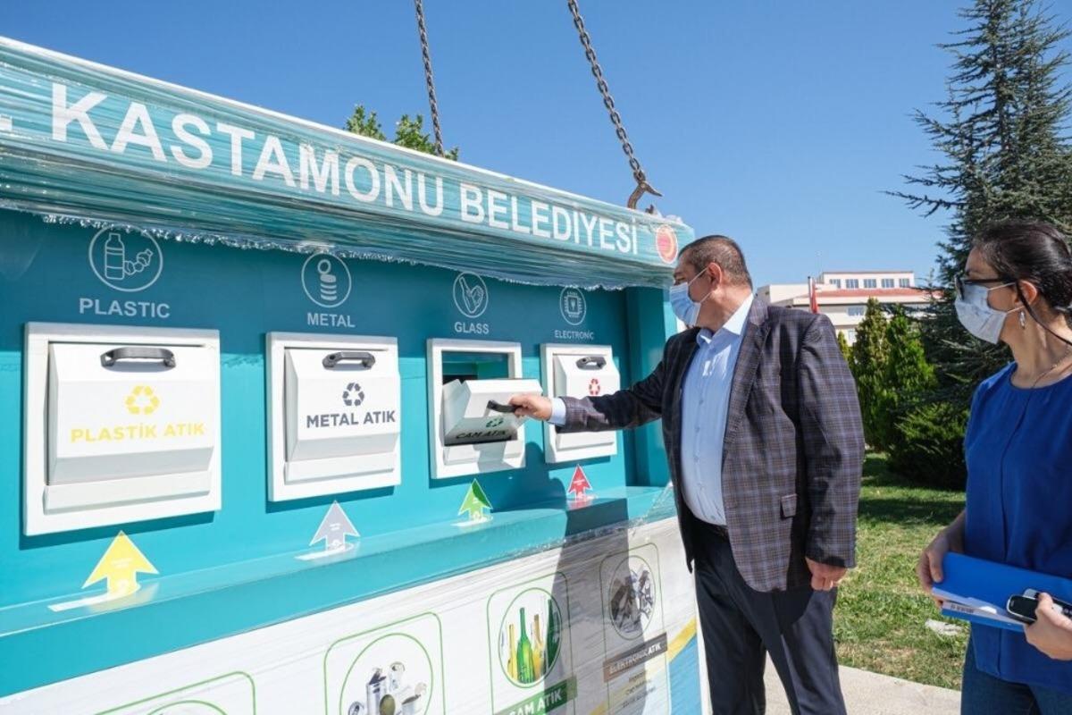 Kastamonu&rsquo;da &uuml;&ccedil; noktaya Mobil Atık Merkezi konuldu