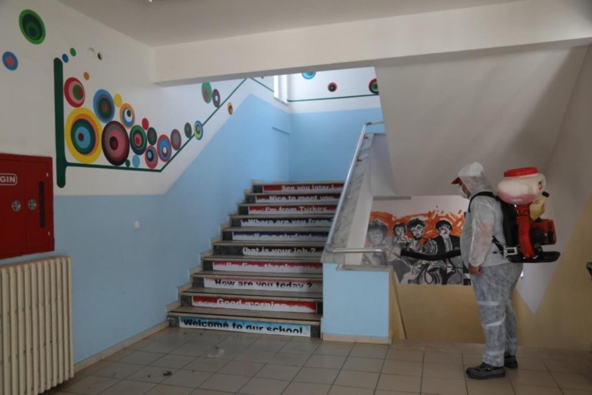 Tekirdağ&rsquo;da okullar dezenfekte ediliyor