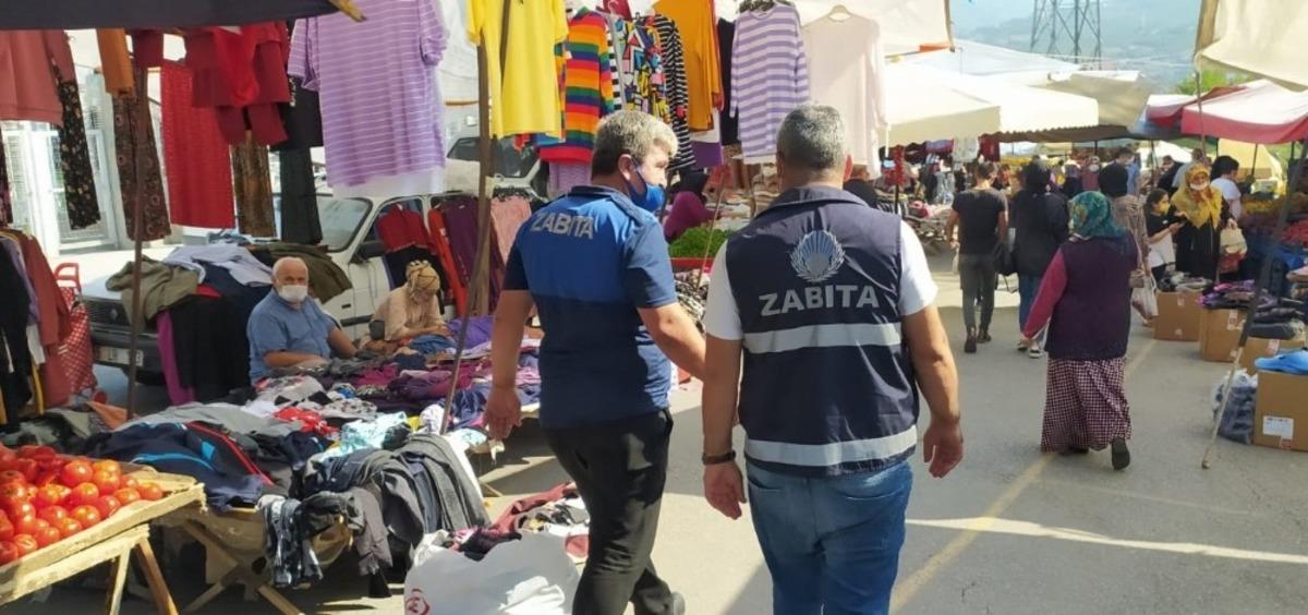 Semt pazarlarında korona tedbirleri