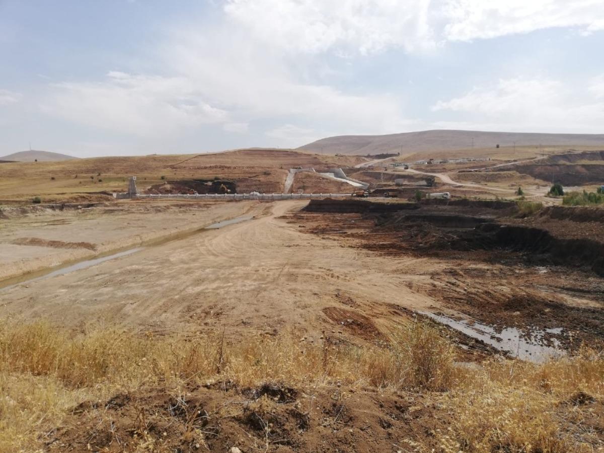 Kayseri Pınarbaşı Planlı Barajı &ccedil;alışmaları devam ediyor