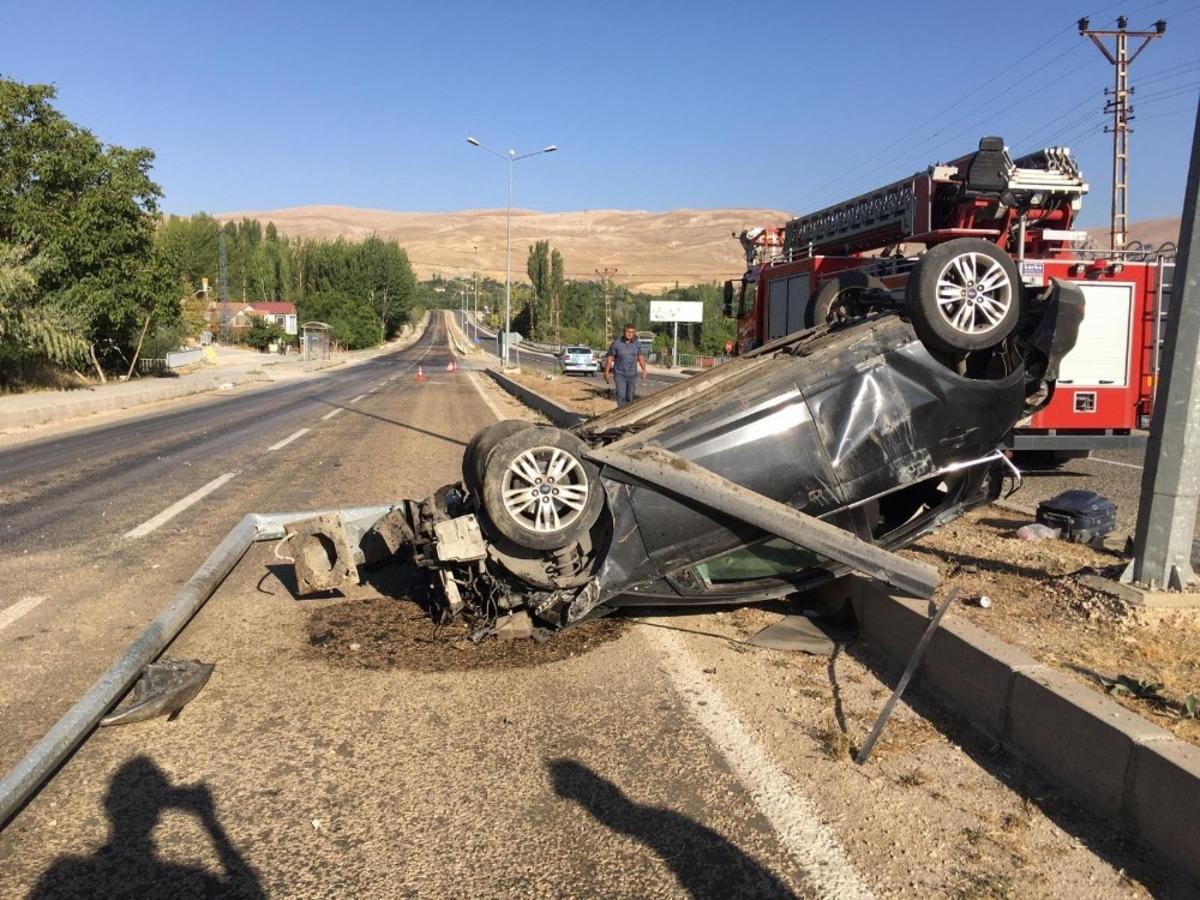 Otomobil takla attı: 1 yaralı