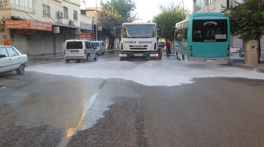 Eyy&uuml;biye&rsquo;de dezenfekte &ccedil;alışmaları