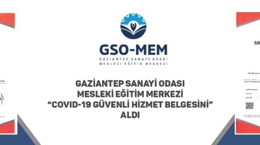 GSO-MEM Covıd-19 güvenli hizmet belgesi aldı
