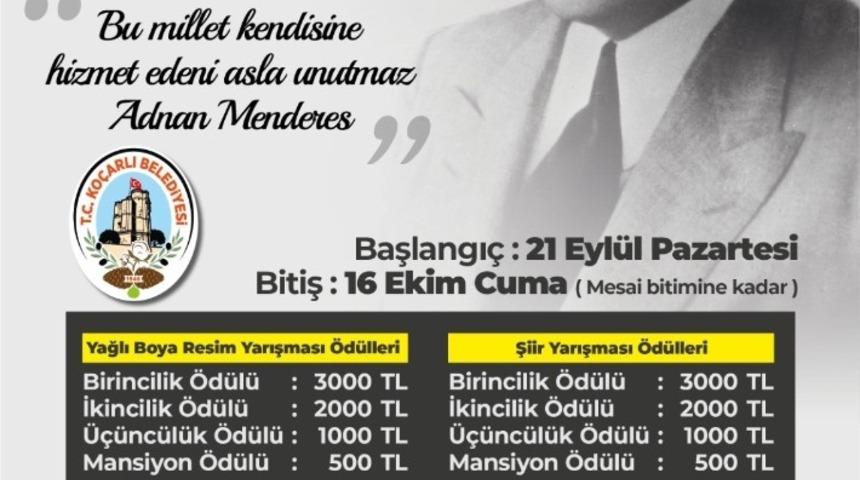 Ko&ccedil;arlı Belediyesi&rsquo;nden Menderes&rsquo;e vefa