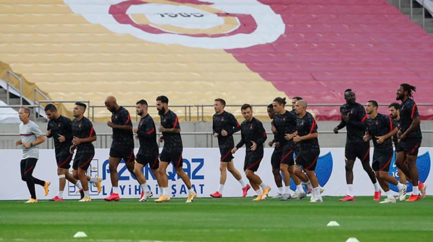 Galatasaray, Neft&ccedil;i Bak&uuml; ma&ccedil;ı hazırlıklarını tamamladı