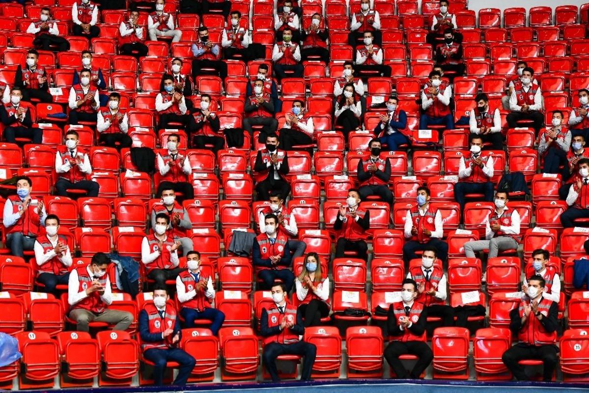 Ankara&rsquo;da yeni atanan itfaiye erlerine eğitim