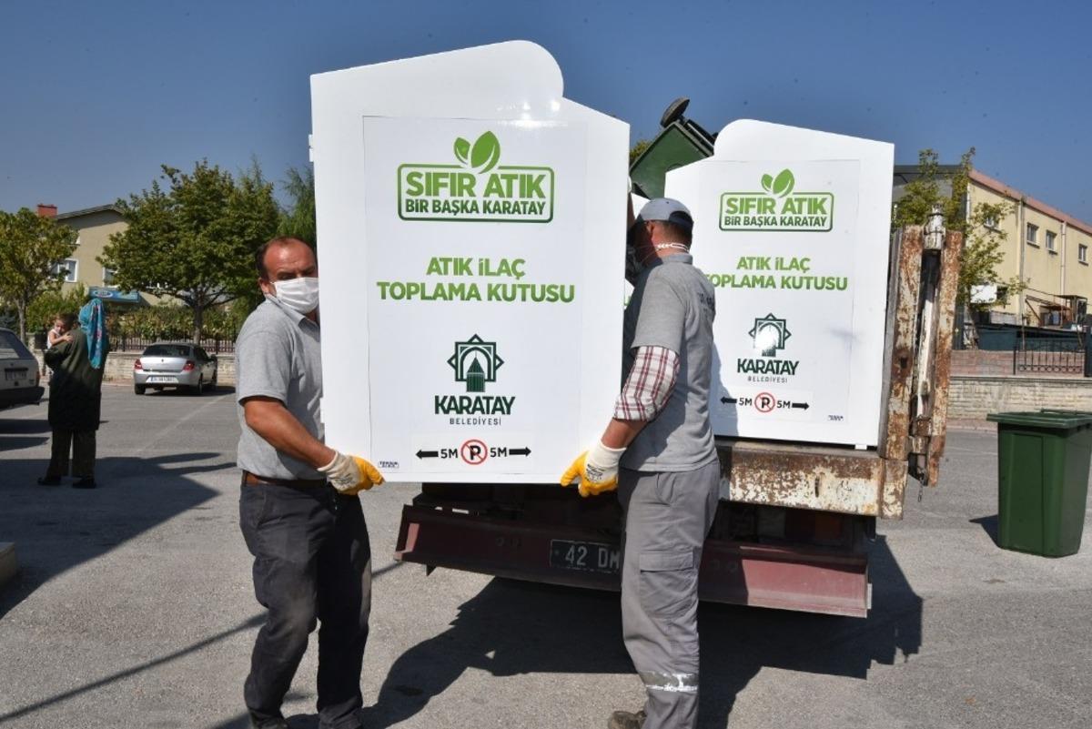 Karatay&rsquo;da atık ila&ccedil;lar &ccedil;&ouml;pe gitmeyecek