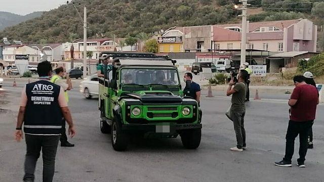 Kuşadası’nda tur otobüslerine korona virüs denetimi