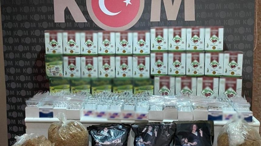 Kırıkkale’de kaçak tütün ve çay ele geçirildi