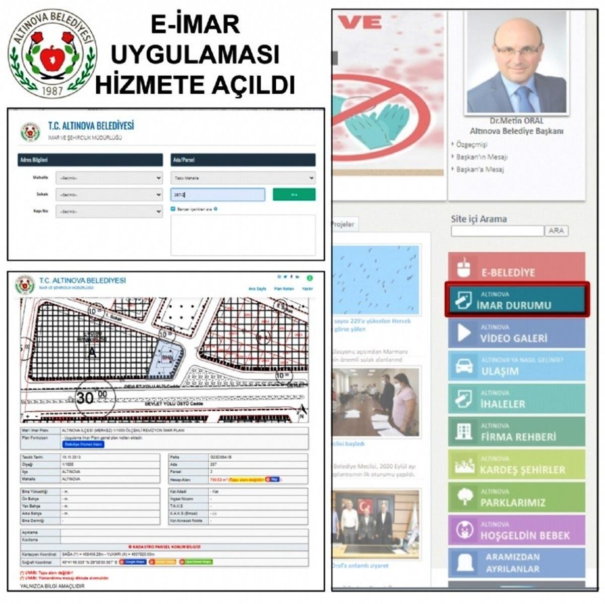 Altınova&rsquo;da "e-imar" uygulaması