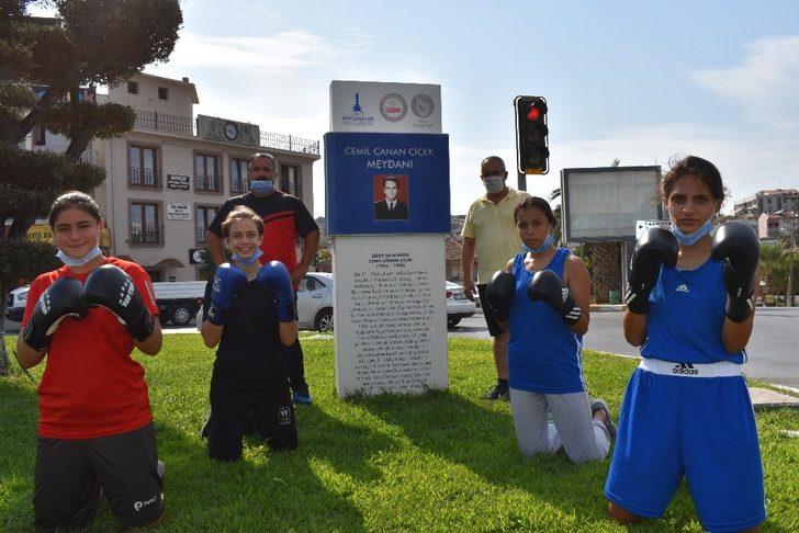 Sporcular antrenman yaptı, Şehit Cemil Canan Çiçek Kavşağını ziyaret etti G3