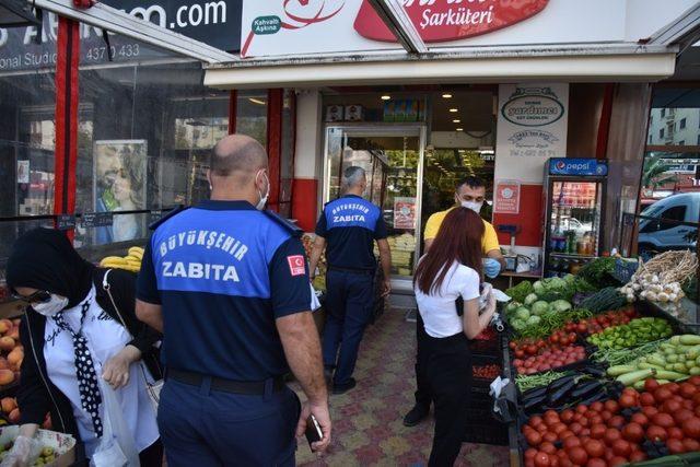 Samsun’da maske ve fiziksel mesafe denetimleri