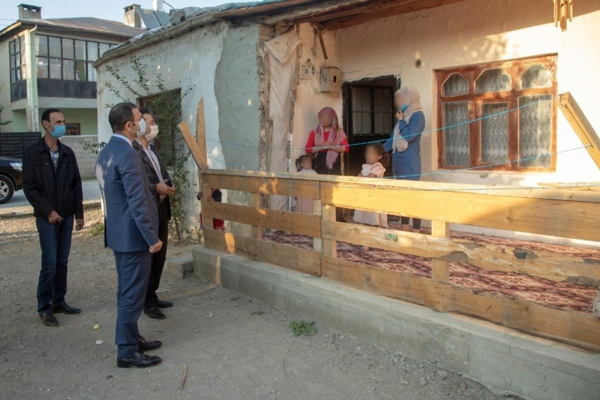 Kaymakam Aslan&rsquo;dan dar gelirli ailelere ziyaret