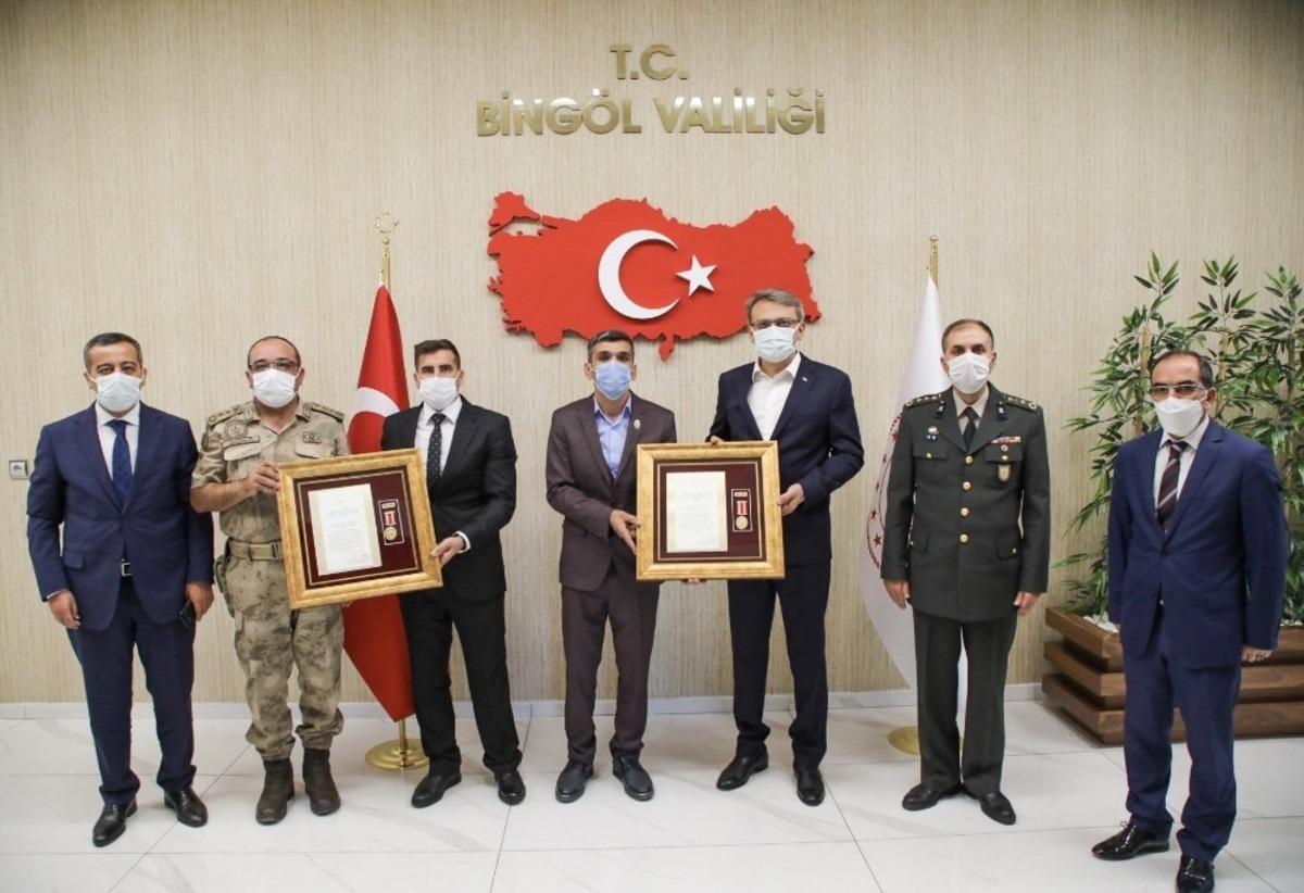 Bing&ouml;l&rsquo;de  gazilere Devlet &Ouml;v&uuml;n&ccedil; Madalyası ve Beratı verildi