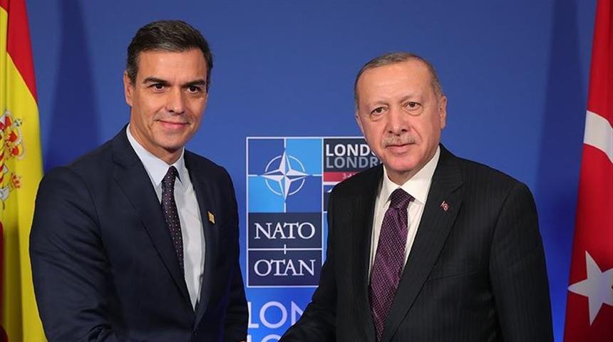 Cumhurbaşkanı Erdoğan, İspanya Başbakanı ile g&ouml;r&uuml;şt&uuml;