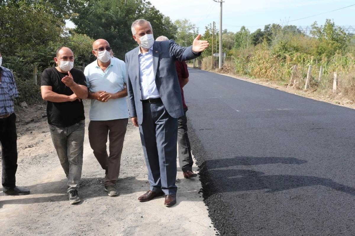 Bafra&rsquo;da asfalt mesaisi s&uuml;r&uuml;yor