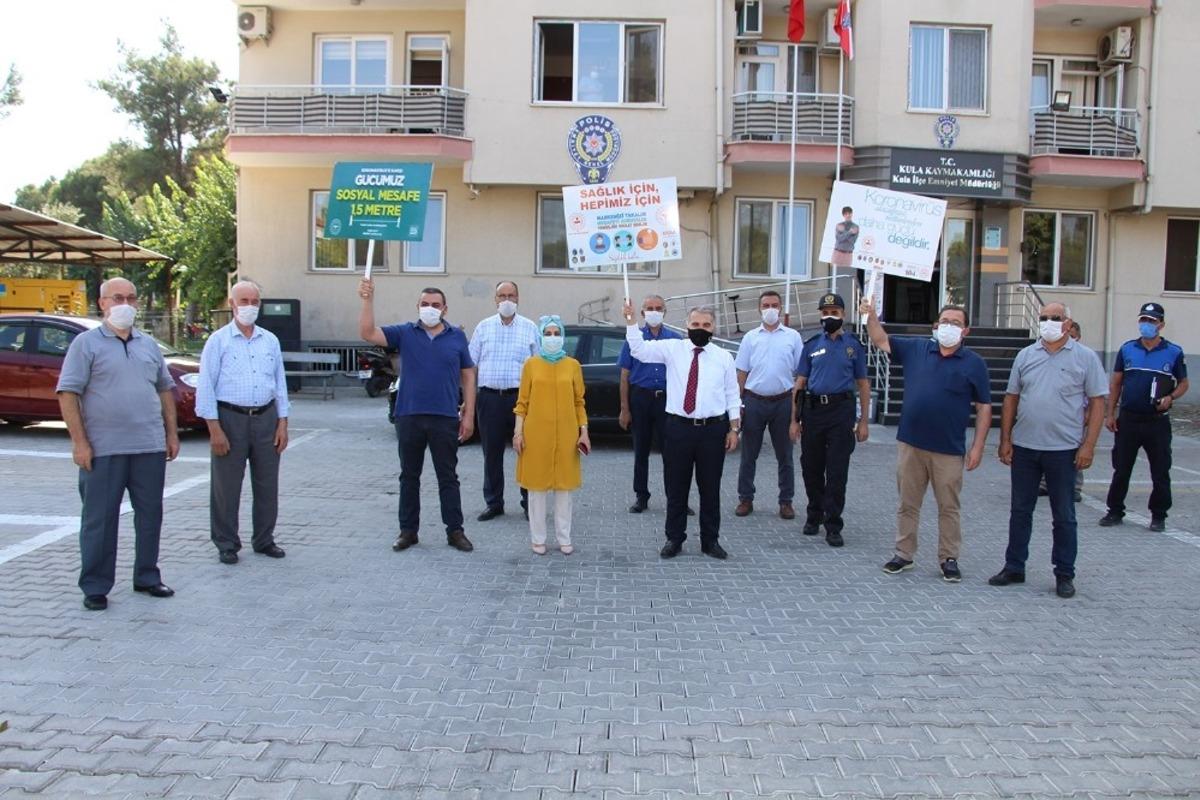 Kaymakam Duru elinde d&ouml;vizle denetim yaptı