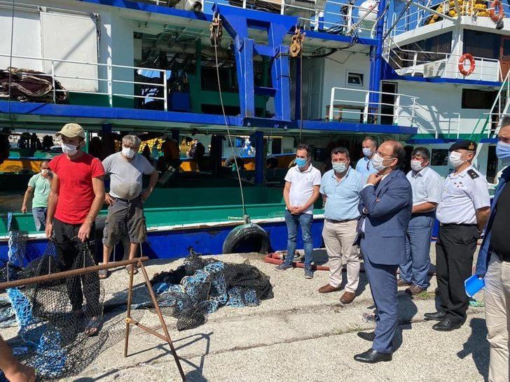 Vali Sinan Güner Tarlaağzı balıkçı barınağında G1