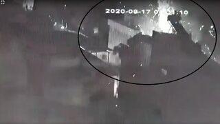 Panik anları: Bomba gibi patladı, ortalık savaş alanına döndü