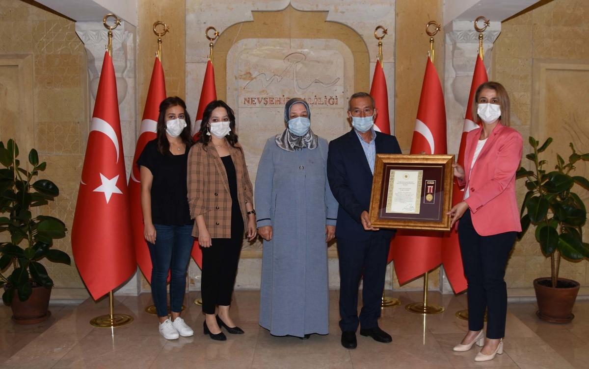 Nevşehir'de Devlet &Ouml;v&uuml;n&ccedil; Madalyası ve Beratı Tevcih t&ouml;reni yapıldı