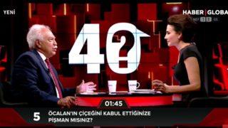 Doğu Perinçek'ten 'Teröristbaşı Öcalan'ın çiçeğini kabul ettiğinize pişman mısınız' sorusuna yanıt