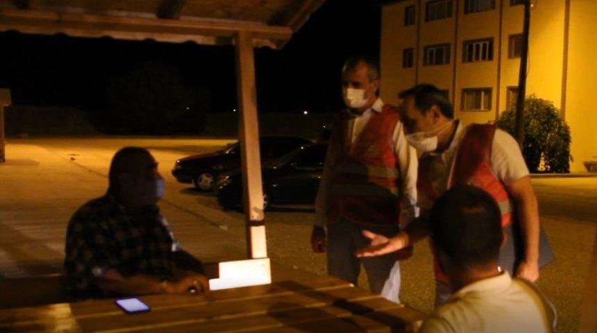 Mahalle denetim ekibinden gece denetimi