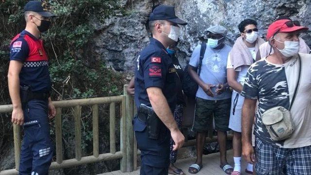 Jandarmadan Zeus Mağarası’nda korana virüs denetimi