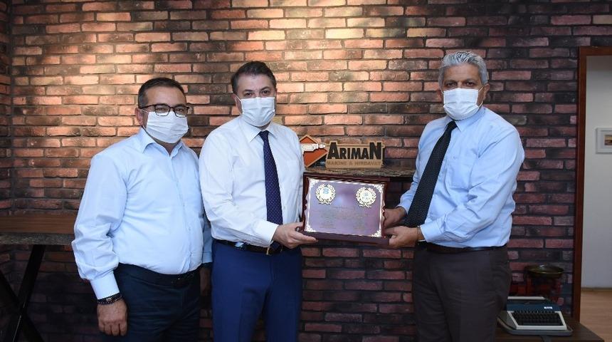 Eskişehir OSB&rsquo;den Arıman&rsquo;a teşekk&uuml;r plaketi