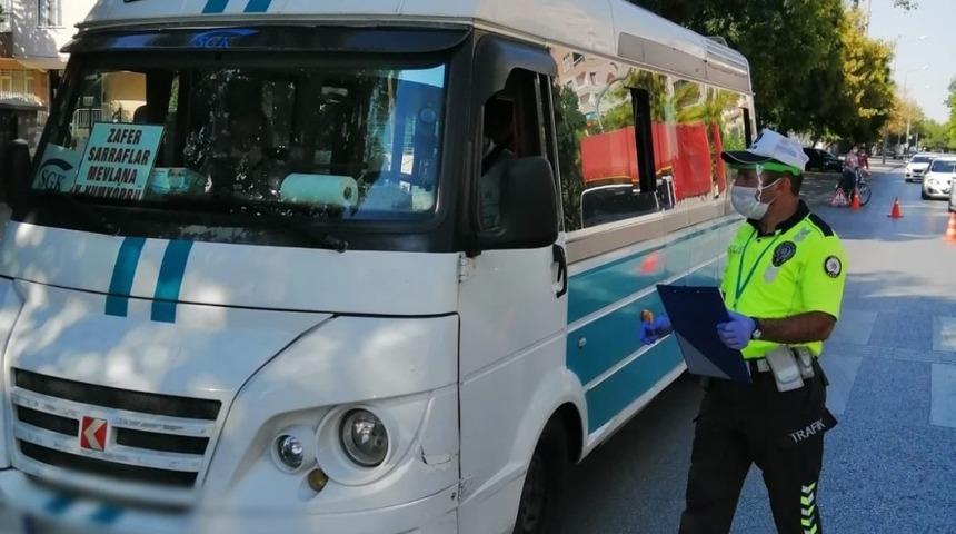 Konya emniyetinden Covid-19  denetimleri