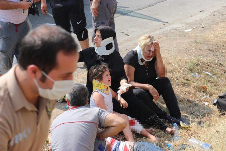 TEM Otoyolu’nda feci kaza sonrası can pazarı: 2’si çocuk 6 yaralı