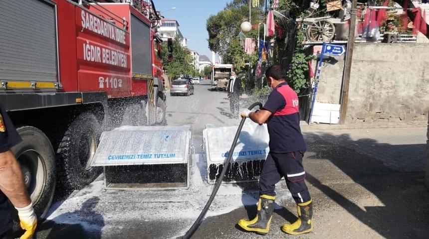 Iğdır&rsquo;da dezenfekte işlemleri devam ediyor