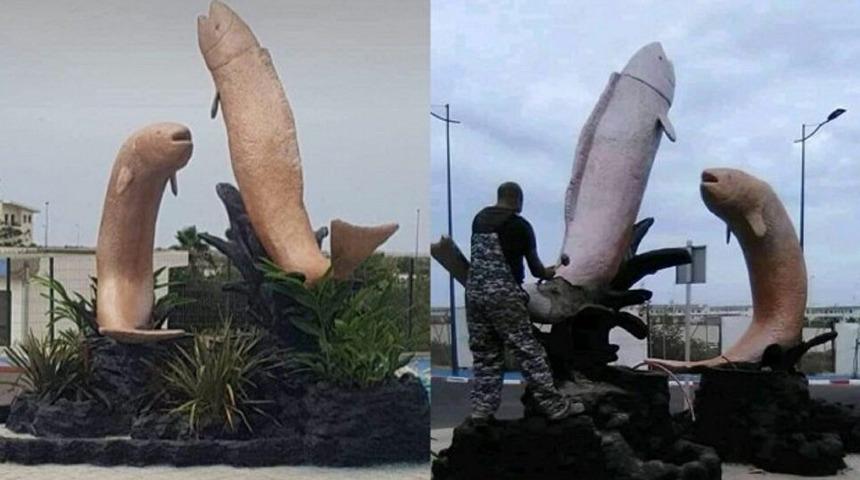 Penise benzeyen heykele tepki: Reform istedik, bunu getirdiler