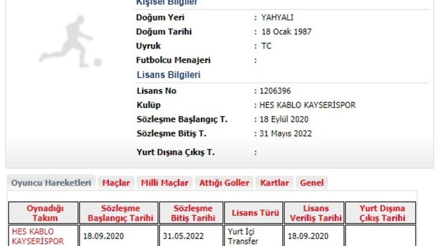 Kayserispor İlhan ile s&ouml;zleşme yaptı